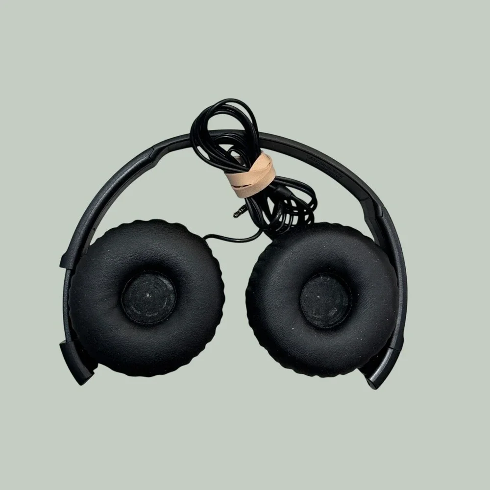 Sony MDR-ZX110NC Noise Canceling Wired On-Ear Headphones Black Foldable